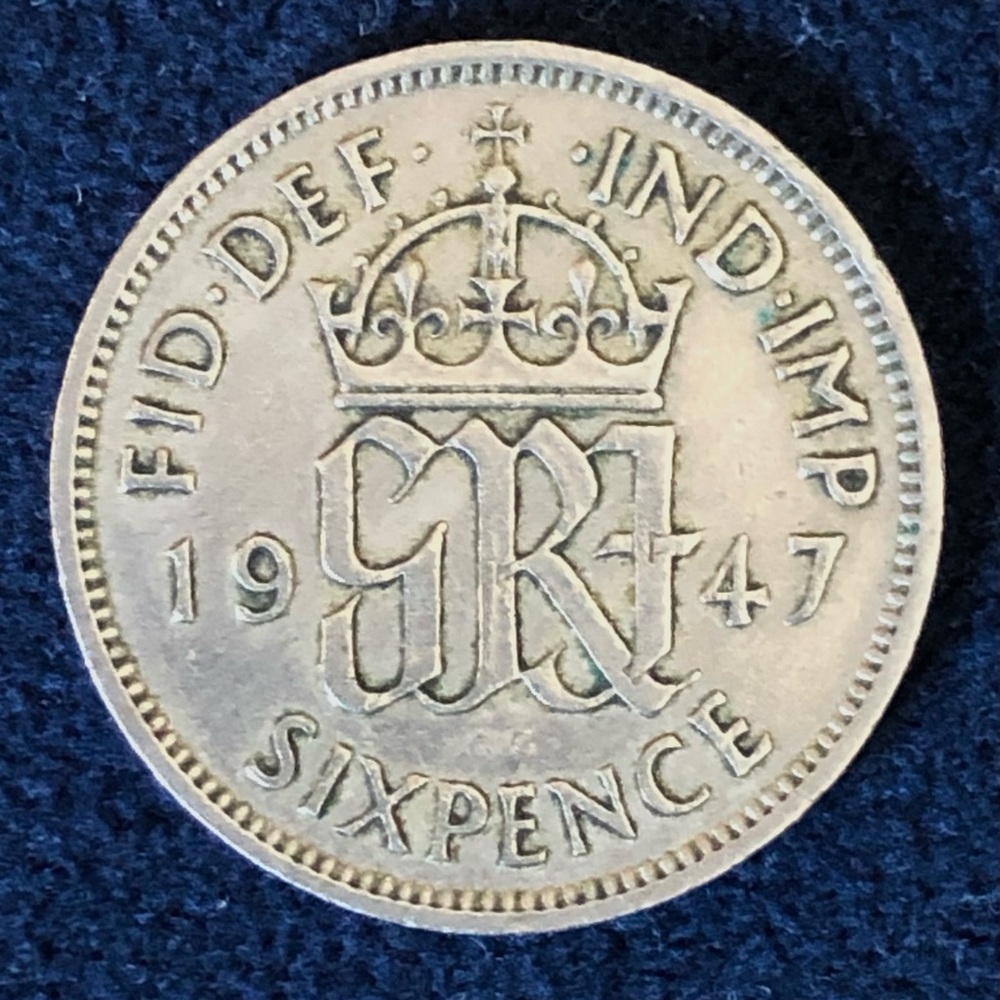 WEDDING SIXPENCE - GEORGE VI UK 🇬🇧 - BRIDAL GIFT - WEDDING ANNIVERSARY - Picture 6 of 6